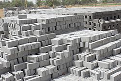 Fly ash brick production in India